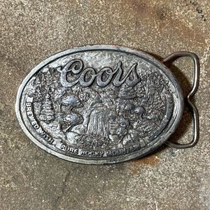 Vintage 1970’s Heavy Metal COORS Belt Buckle
